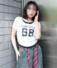 レイヤードグラフィックT/柄２　モデル：159cm F着用