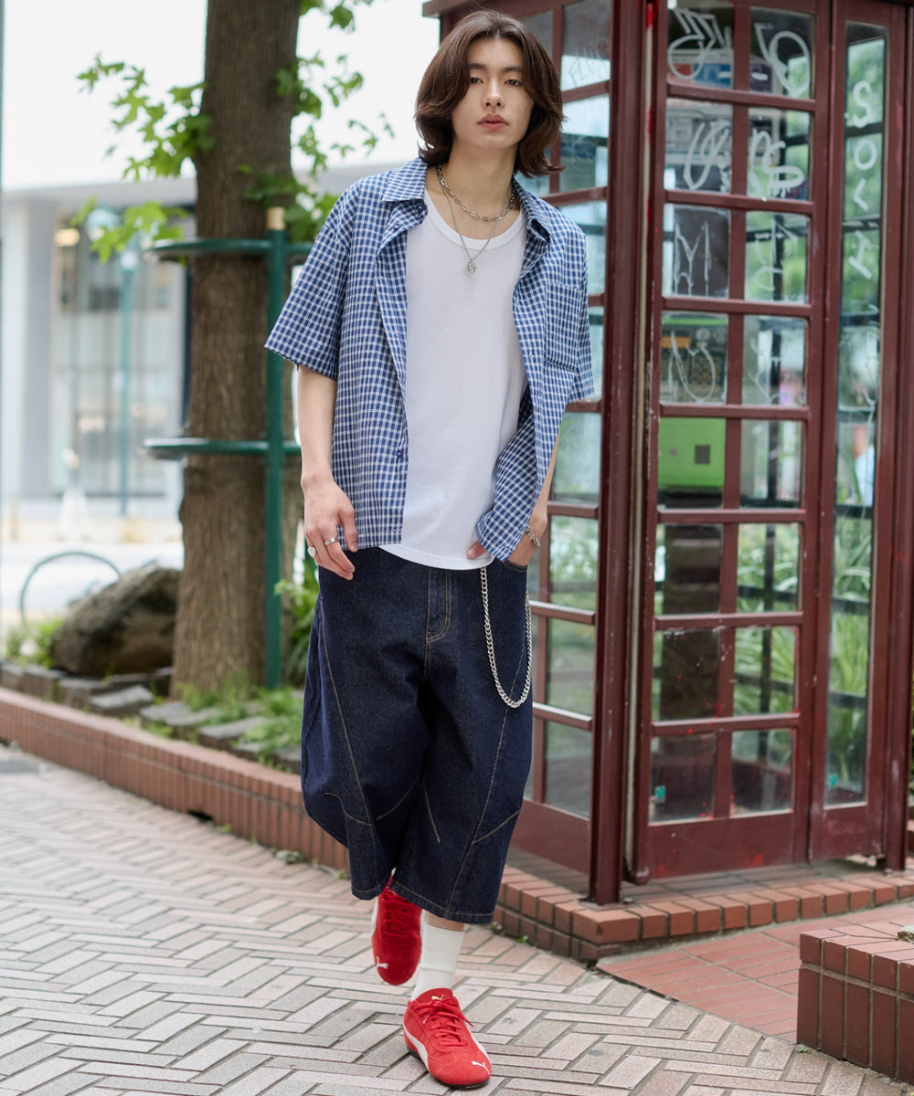 デニムインディゴ モデル：182cm L着用