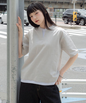Lグレー　モデル：164cm M着用