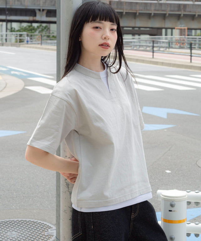 Lグレー　モデル：164cm M着用