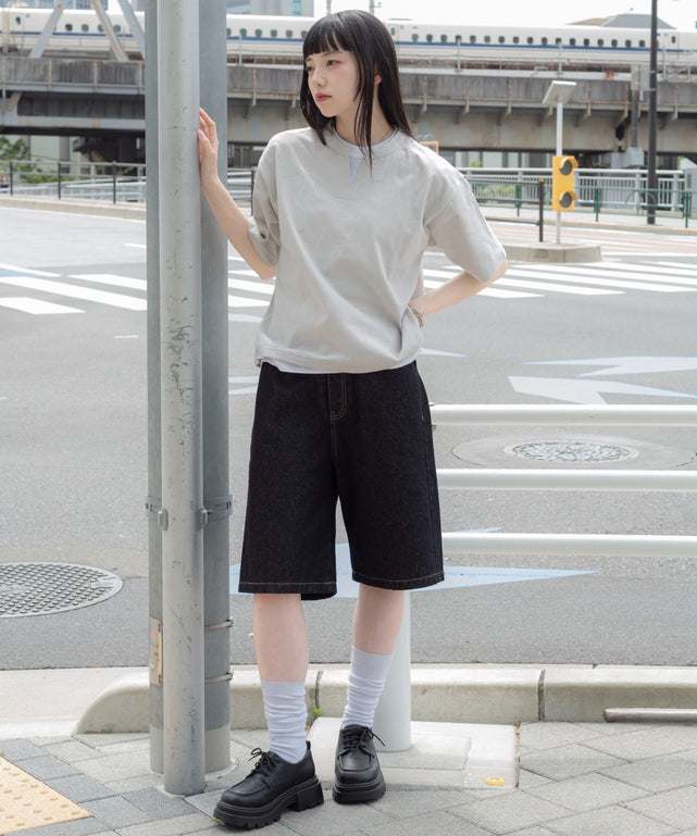 Lグレー　モデル：164cm M着用