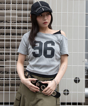 杢グレー　モデル：159cm F着用