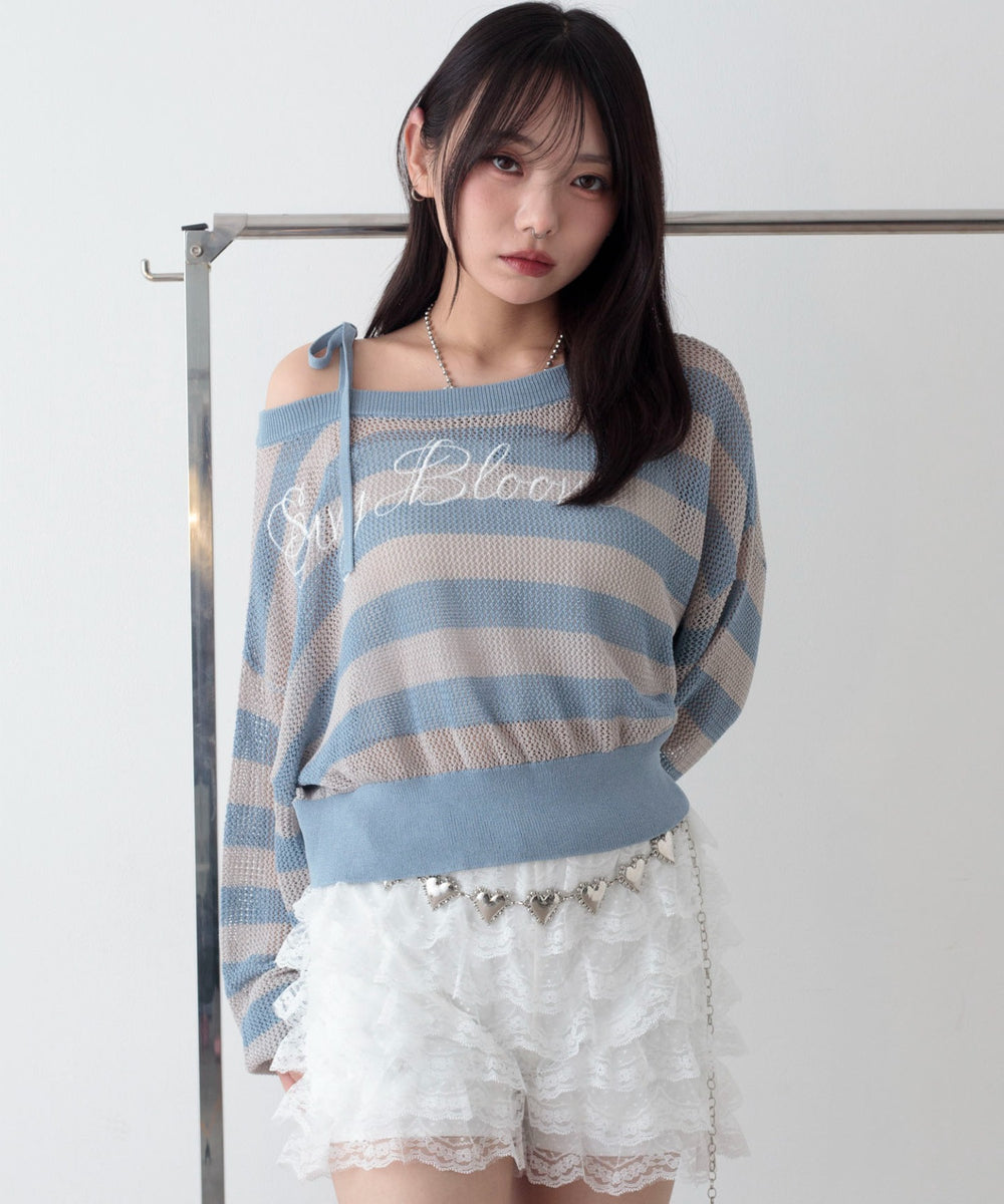 ブルーボーダー　モデル：159cm F着用