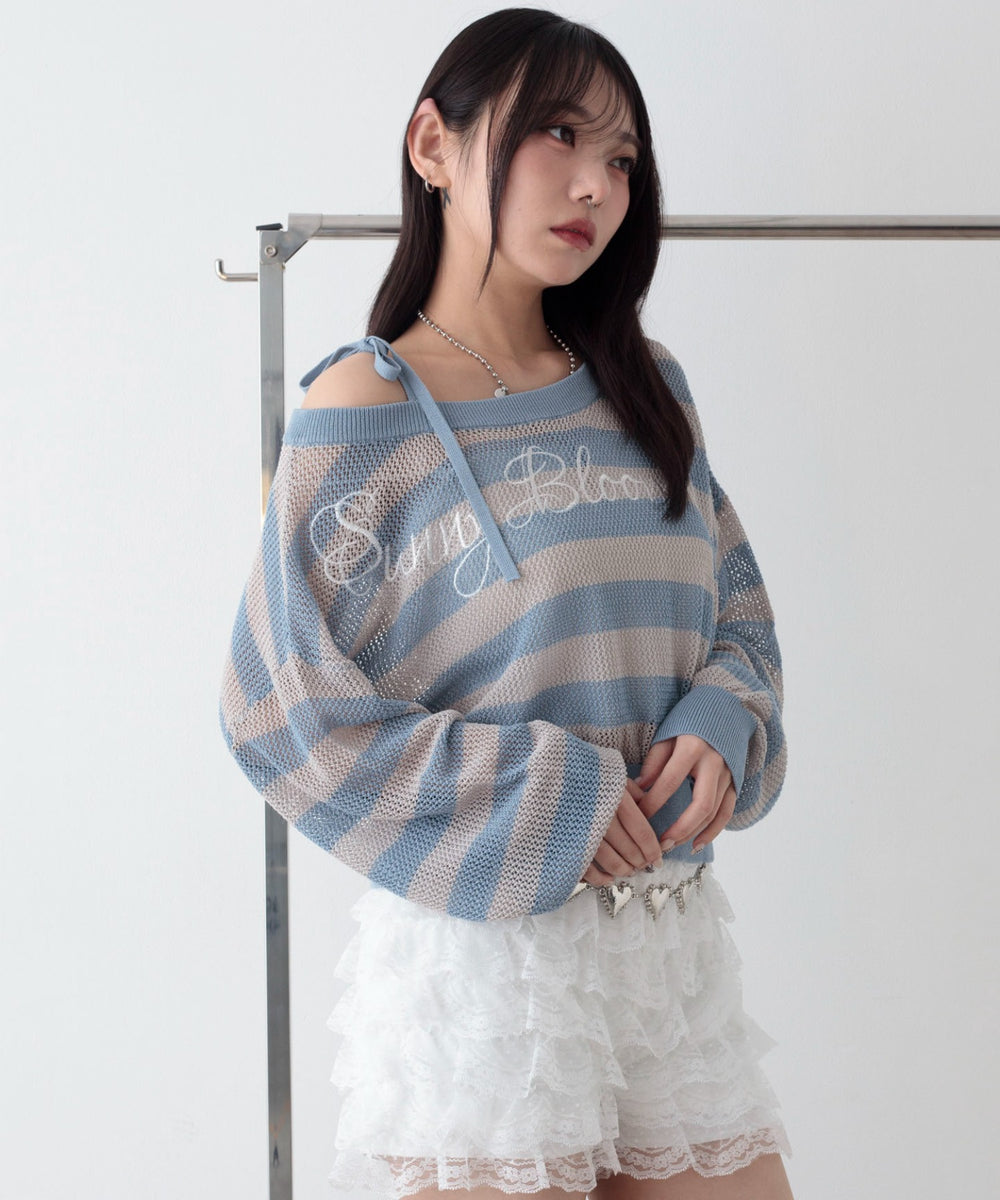 ブルーボーダー　モデル：159cm F着用