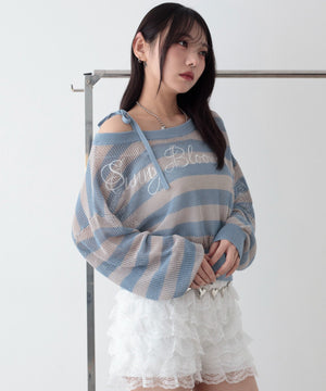 ブルーボーダー　モデル：159cm F着用