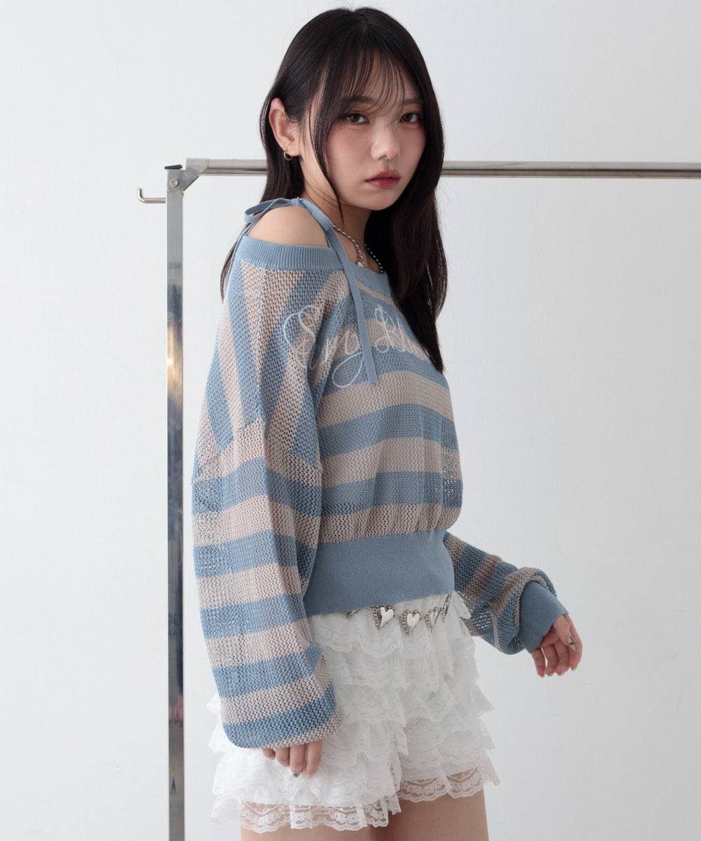 ブルーボーダー　モデル：159cm F着用