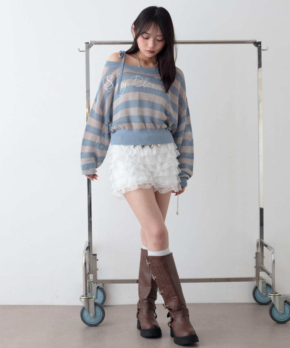 ブルーボーダー　モデル：159cm F着用