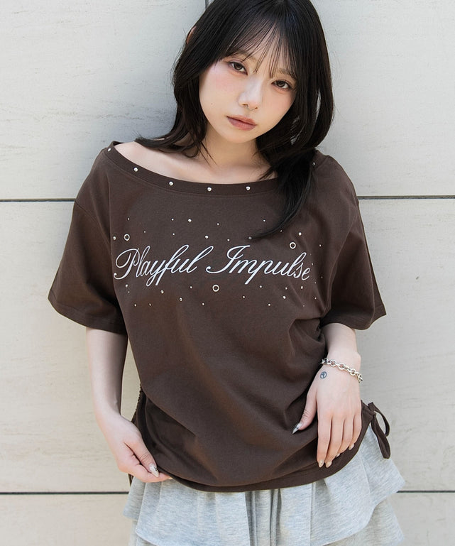 ブラウン　モデル：159cm F着用