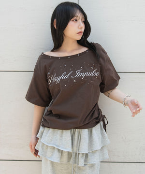 ブラウン　モデル：159cm F着用