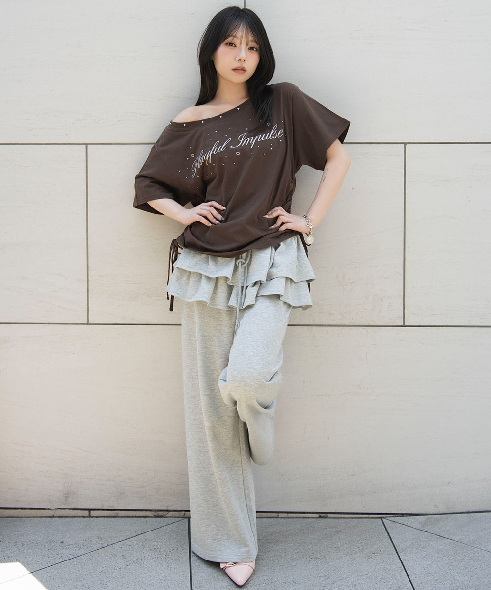 ブラウン　モデル：159cm F着用