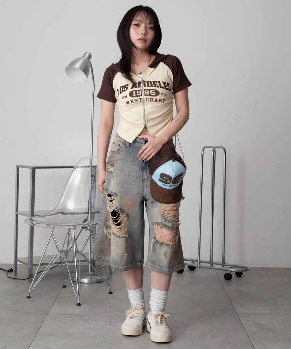 ブラウン　モデル：159cm F着用