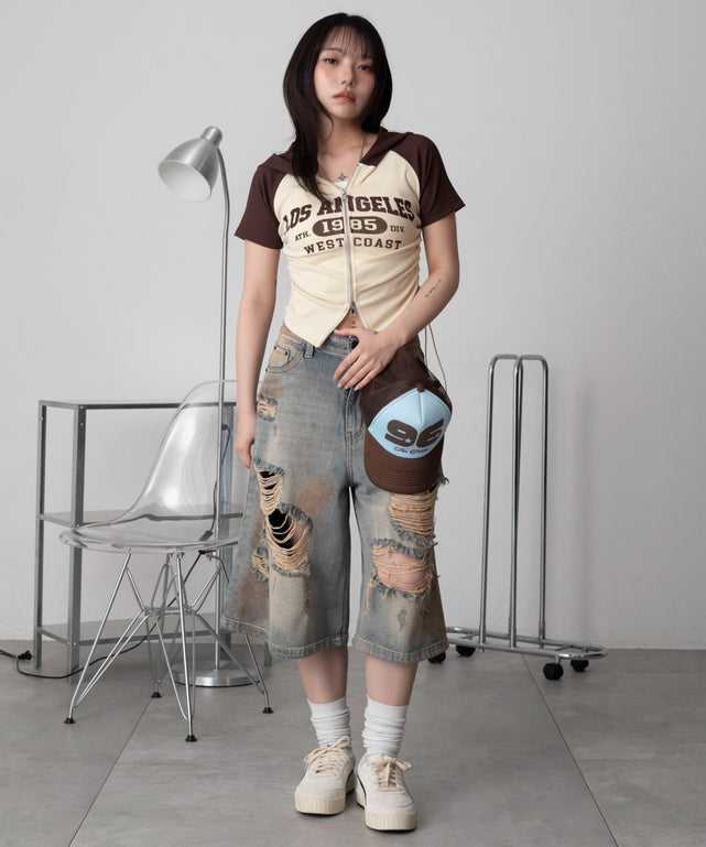 ブラウン　モデル：159cm F着用