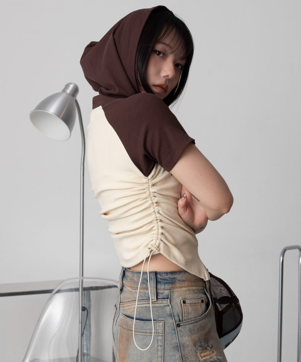 ブラウン　モデル：159cm F着用