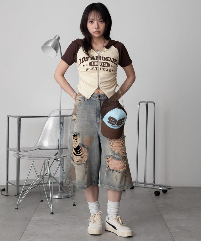 ブラウン　モデル：159cm F着用