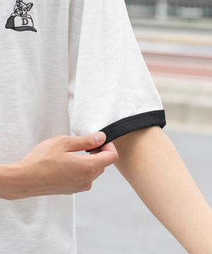 ワンポイント刺繍リンガーT（SS）