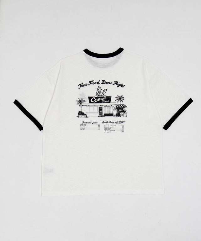 ワンポイント刺繍リンガーT（SS）