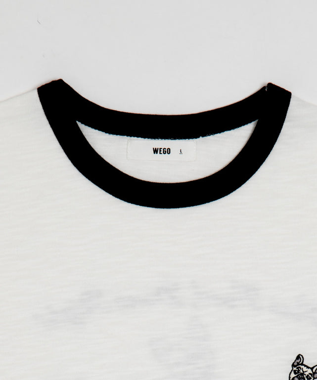 ワンポイント刺繍リンガーT（SS）