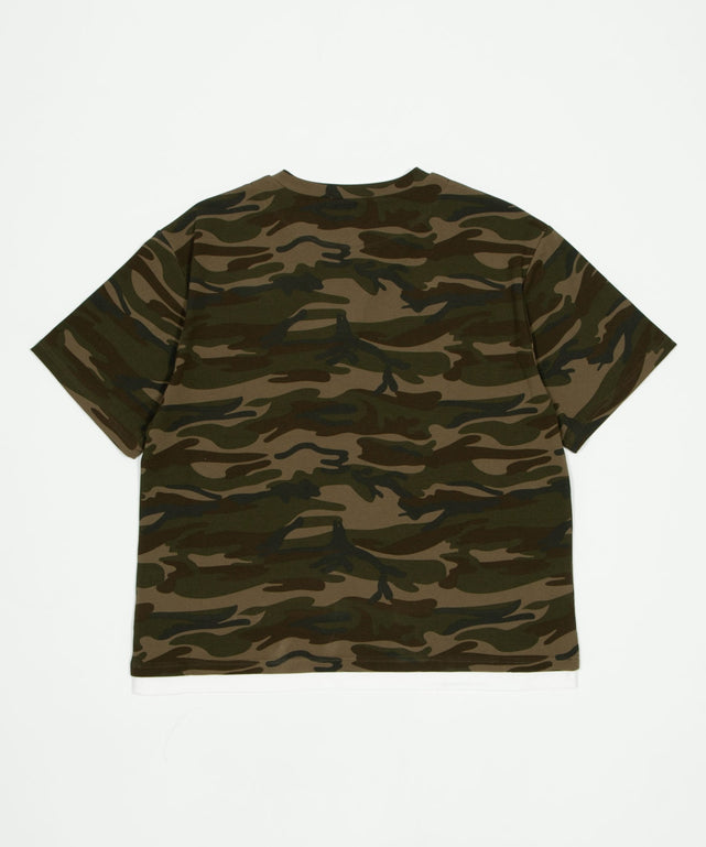カモフラレイヤードスキッパーT