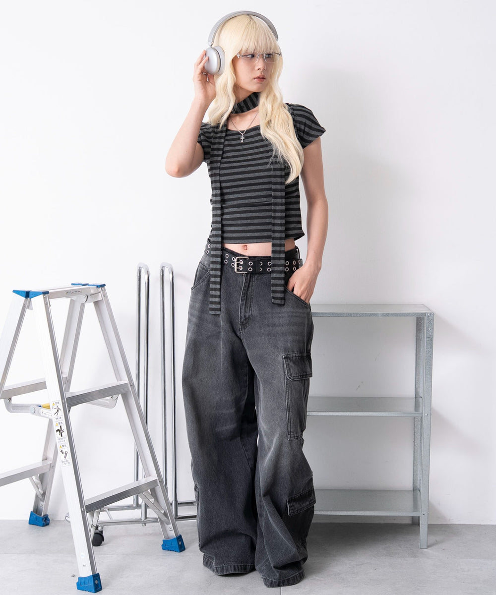 ブラックボーダー　モデル：166cm F着用