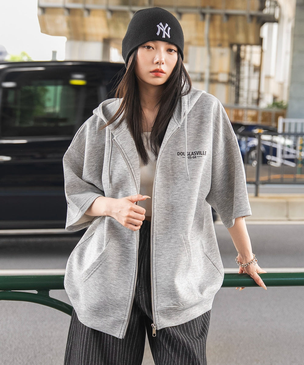 杢グレー　モデル：159cm L着用