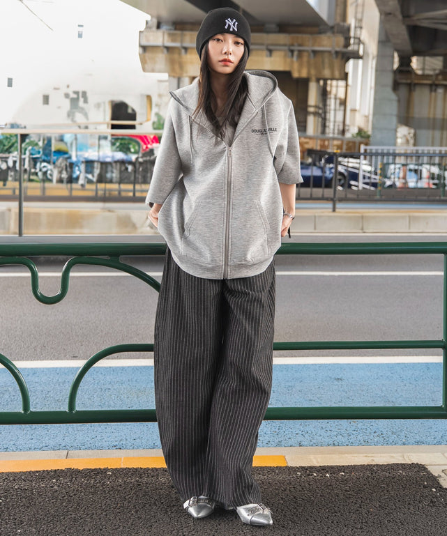 杢グレー　モデル：159cm L着用