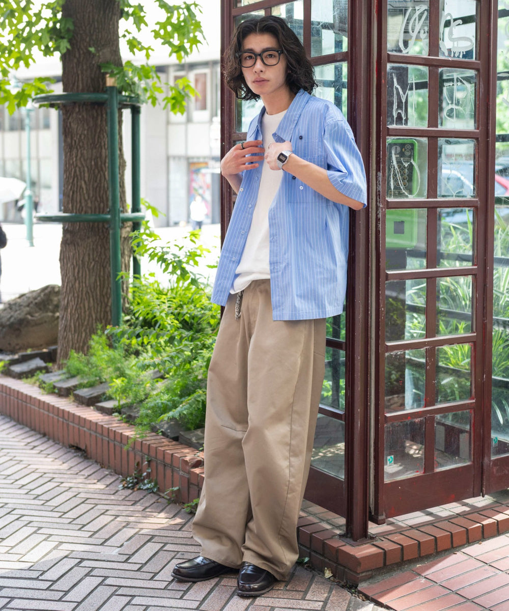 ブルー モデル：182cm L着用