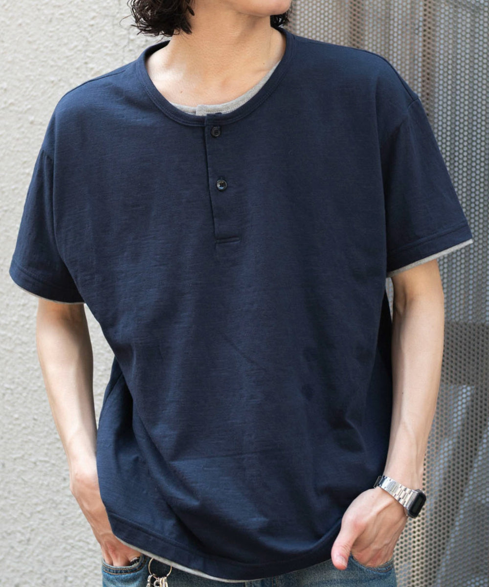 ネイビー モデル：182cm L着用