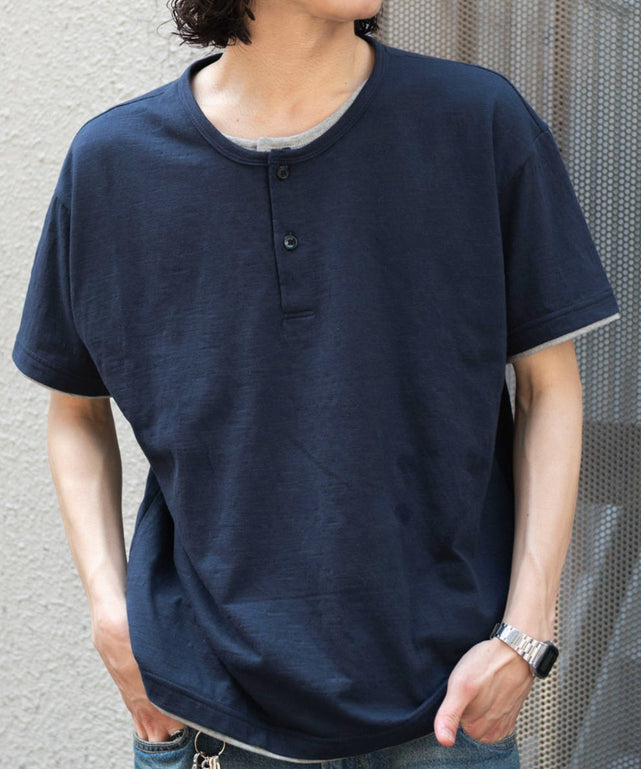 ネイビー モデル：182cm L着用