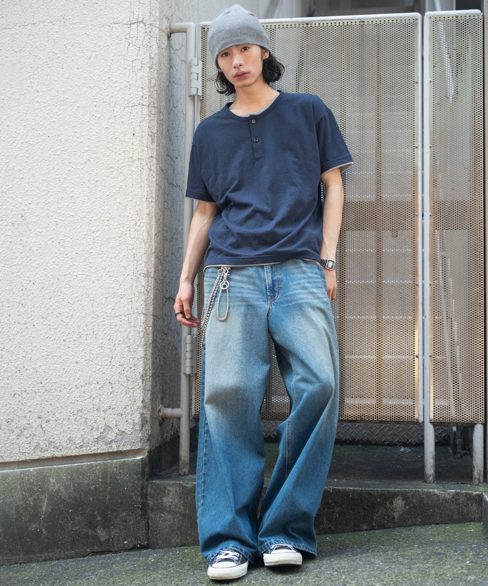 ネイビー モデル：182cm L着用