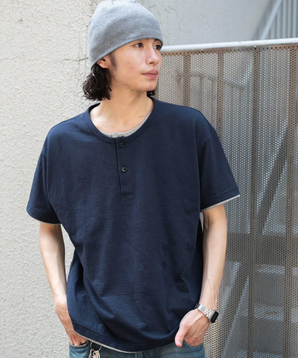 ネイビー モデル：182cm L着用