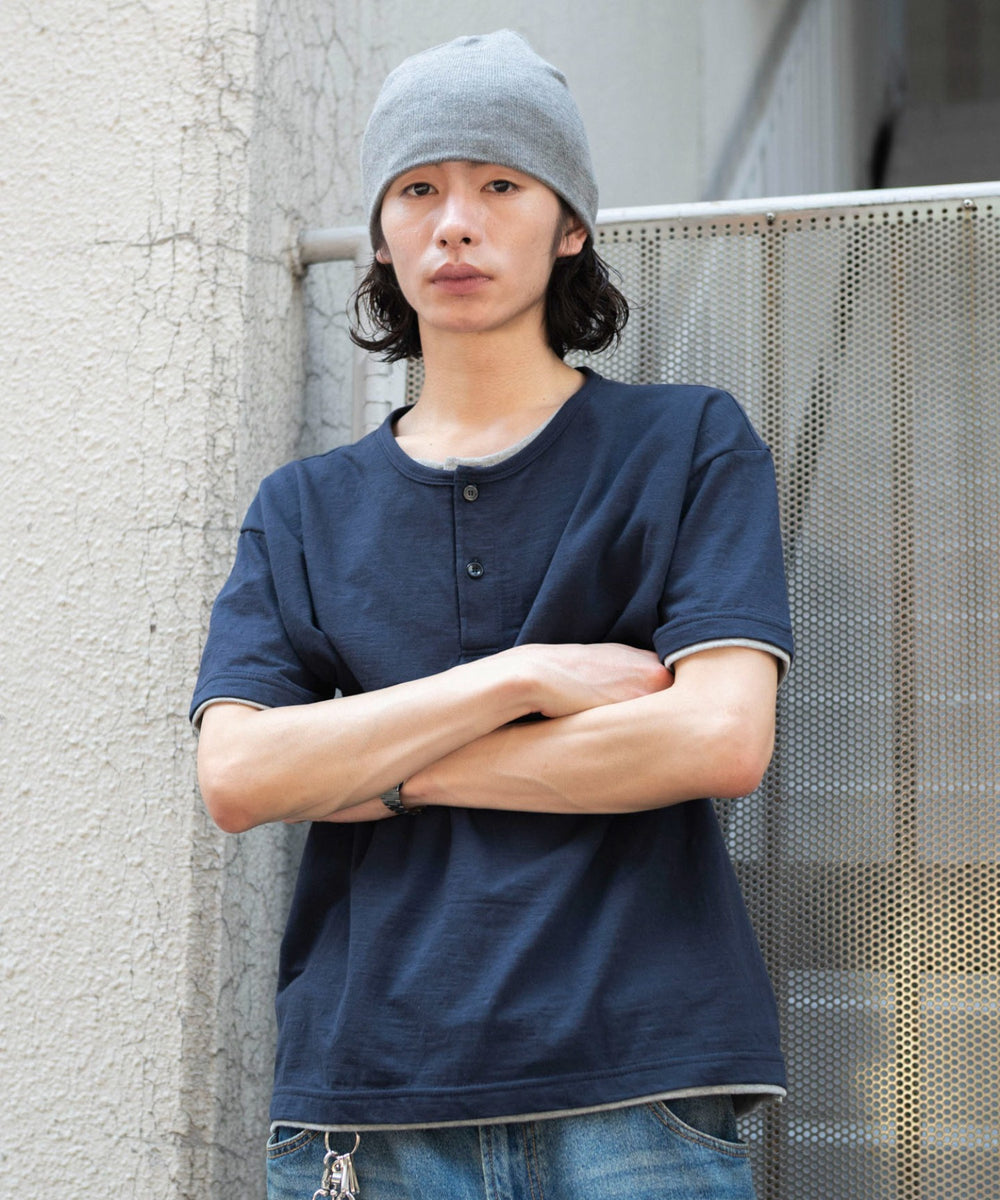 ネイビー モデル：182cm L着用