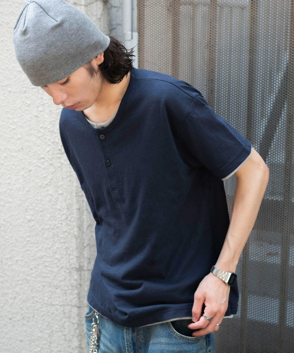 ネイビー モデル：182cm L着用