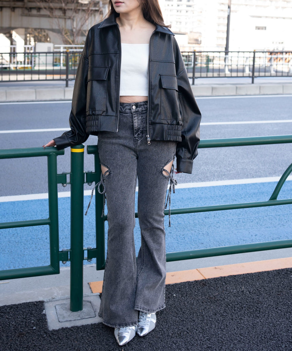 ブラック　モデル：155cm F着用