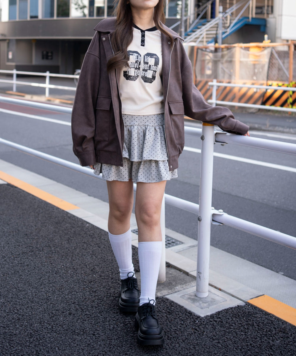 ブラウン　モデル：155cm F着用