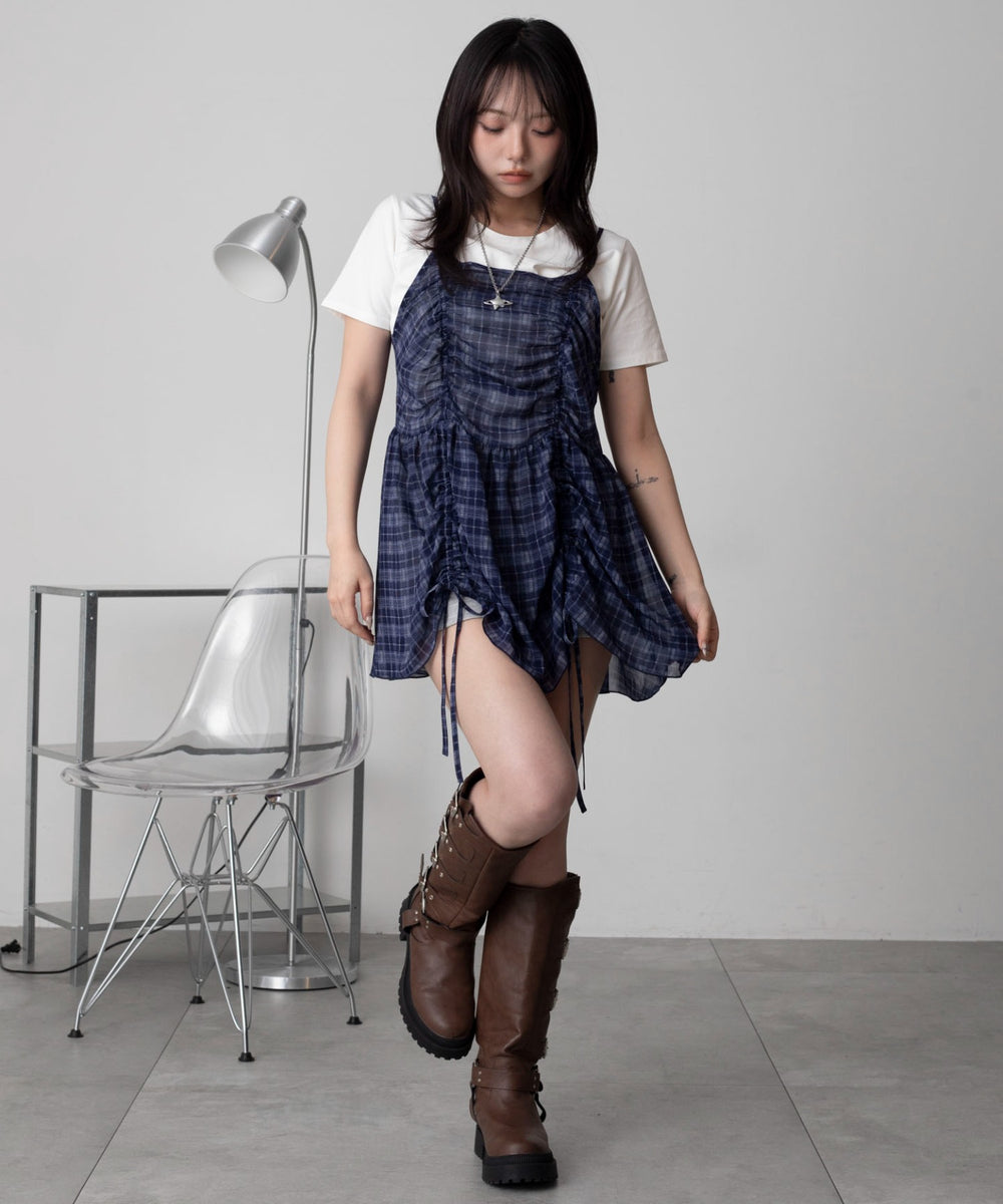 柄３　モデル：159cm F着用