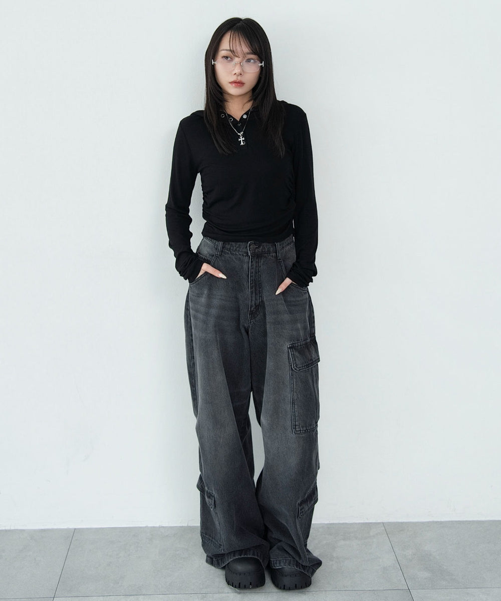 ブラック　モデル：159cm F着用