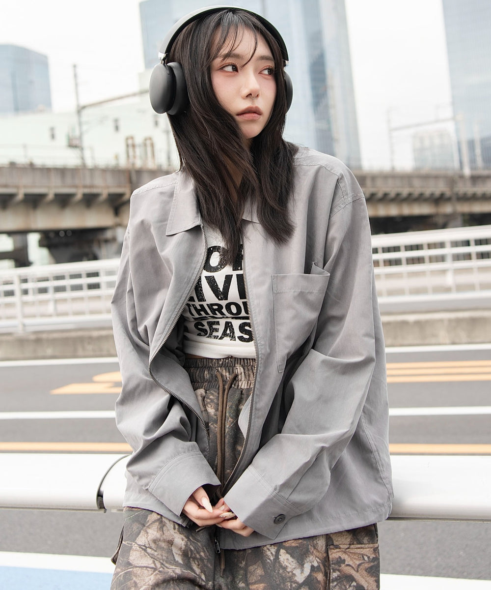 グレー　モデル：159cm M着用