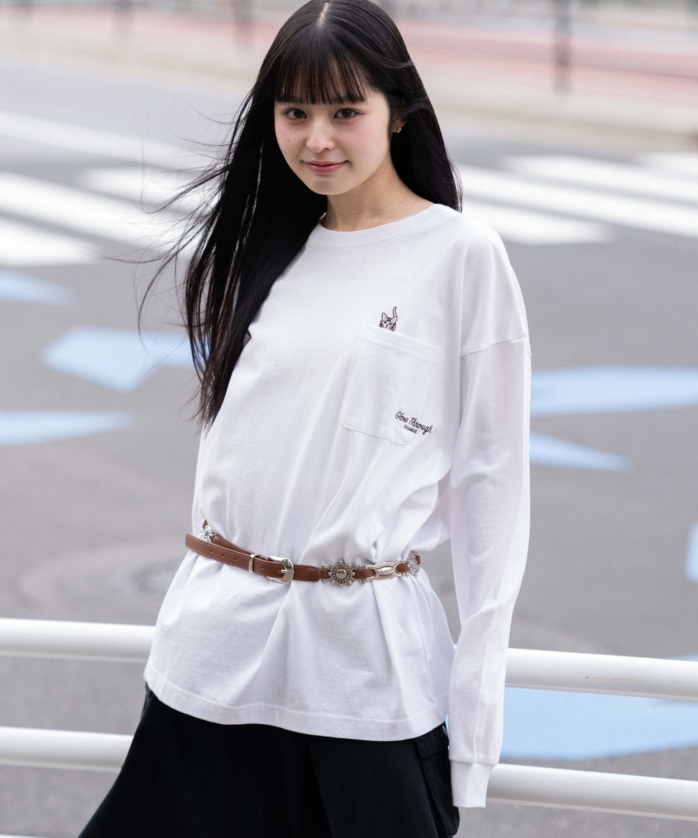 ホワイト　モデル：161cm M着用