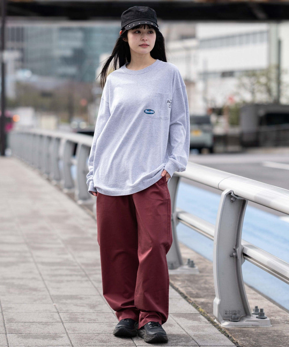 アッシュグレー　モデル：161cm M着用