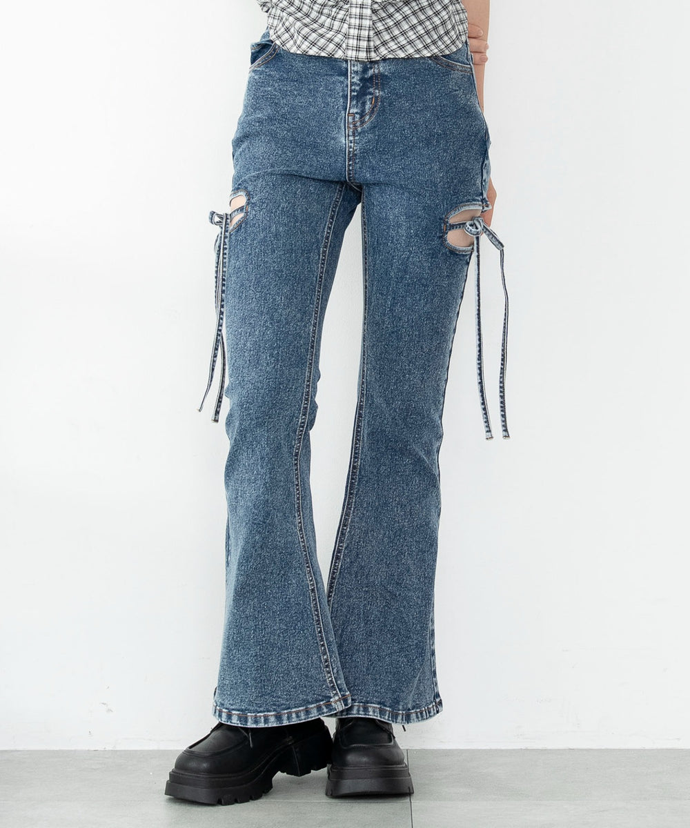 デニム中濃加工　モデル：166cm F着用