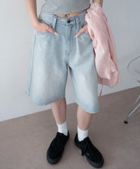 デニムハーフパンツ