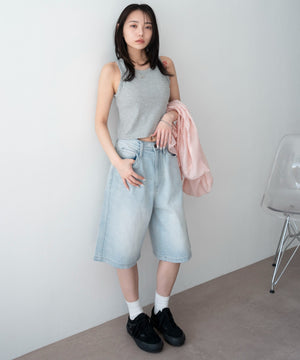 デニム淡　モデル：159cm M着用