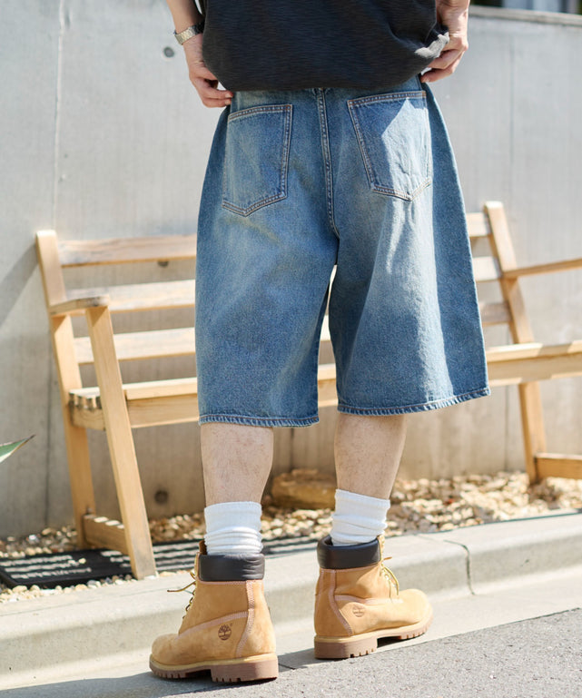 デニム中濃加工 モデル：181cm L着用