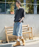 デニム中濃加工 モデル：181cm L着用