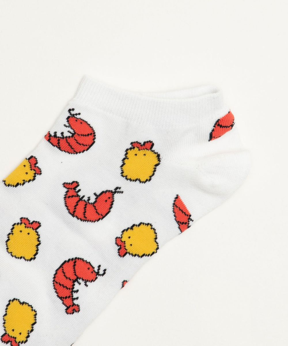 フードチェンジ総柄ショートソックス(23-25cm)