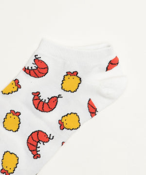 フードチェンジ総柄ショートソックス(23-25cm)