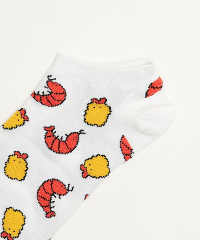 フードチェンジ総柄ショートソックス(23-25cm)
