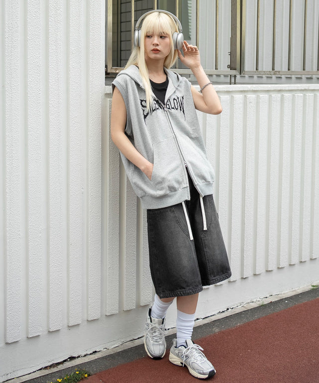 杢グレー　モデル：166cm L着用