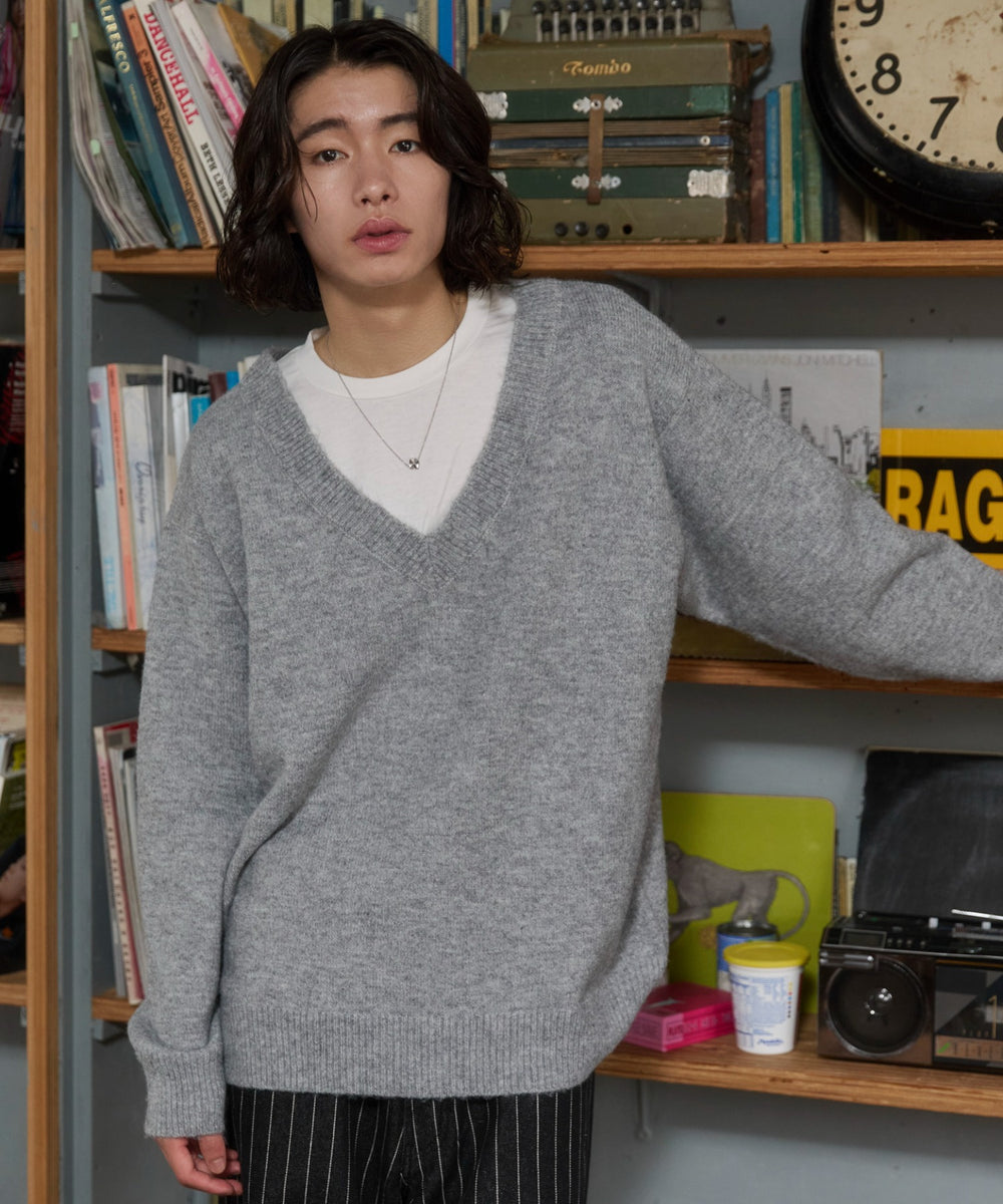 杢グレー モデル：182cm L着用