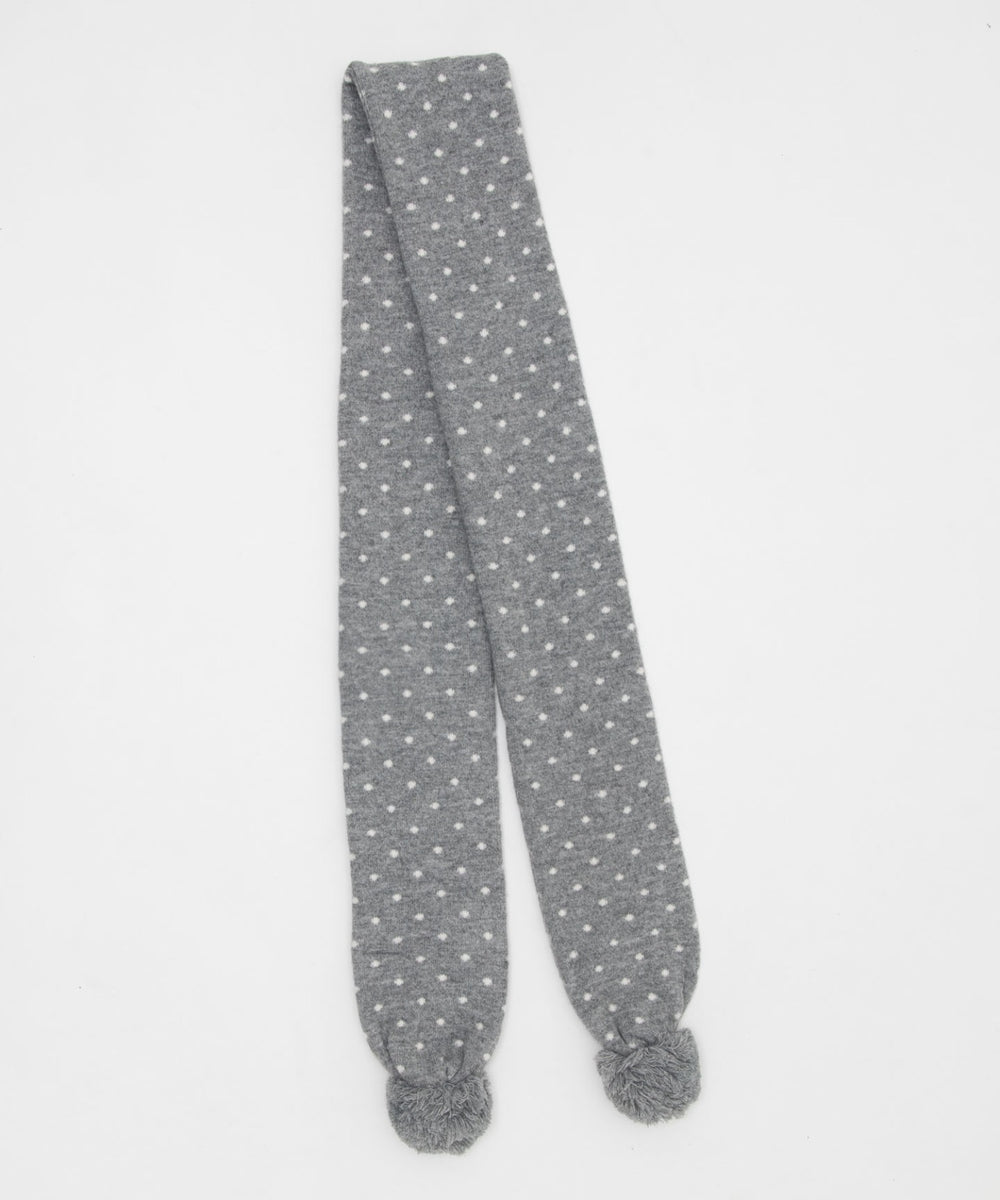 ポンポンニットマフラー